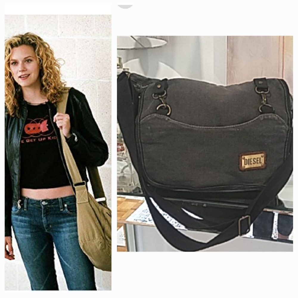 Diesel 90's Spare Parts Messenger Shoulder Crossbody Bag Canvas Cargo Pockets